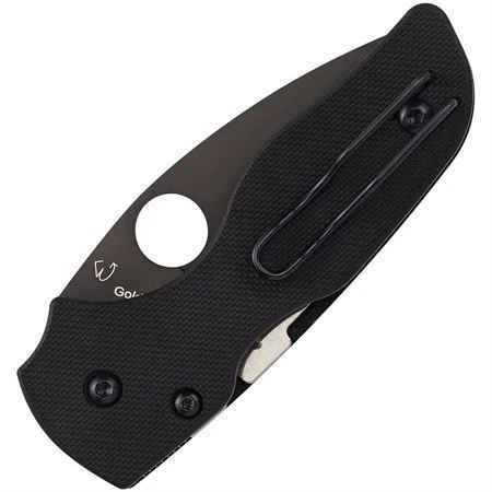 Spyderco 230GPBBK Lil Native Compression Lock DLC Coated Stainless Blade Knife With Black G10 Handle 2 Spyderco 230GPBBK Lil Native Compression Lock DLC Coated Stainless Blade Knife With Black G10 Handle - Image 2
