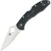 Spyderco 11PBK Delica 4 Black Lockback Folding Pocket Knife
