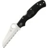 Spyderco 14SBK3 Rescue 3rd Generation Lockback Folding Pocket Knife With Black Reinforced Nylon Handles
