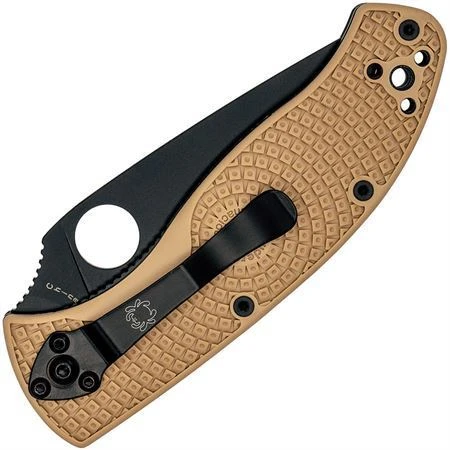 Spyderco 122PSTNBK Tenacious Linerlock Knife Tan 2 Spyderco 122PSTNBK Tenacious Linerlock Knife Tan - Image 2