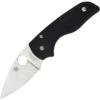 Spyderco 230GP Lil' Native Plain Folding Knfie With Black Textured G10 Handle