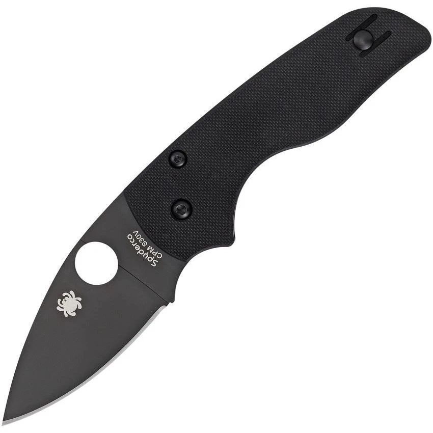 Spyderco 230GPBBK Lil Native Compression Lock DLC Coated Stainless Blade Knife With Black G10 Handle 1 Spyderco 230GPBBK Lil Native Compression Lock DLC Coated Stainless Blade Knife With Black G10 Handle