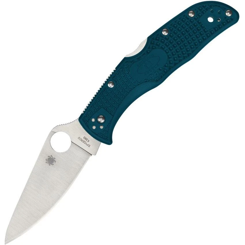 Spyderco 243FPK390 Endela Lockback Knife Blue 1 Spyderco 243FPK390 Endela Lockback Knife Blue