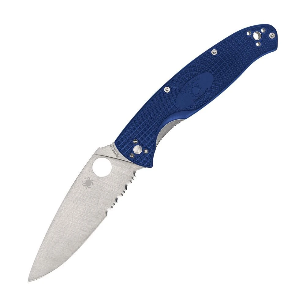 Spyderco 142PSBL Resilience Linerlock Blue 1 Spyderco 142PSBL Resilience Linerlock Blue