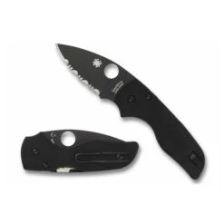 Spyderco Lil' Native - Black G-10 - Black Blade - Serrated -Spyderco 3 16647.1620412044