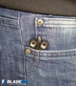 BaliYo By Spyderco Pen Butterfly Flipper (Gray) -Spyderco BaliYo by Spyderco Pen Butterfly Flipper Black BHQ 4501 kp in pocket web 7