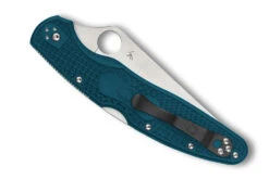 Spyderco Police 4 Lightweight - Blue FRN - K390 Blade -Spyderco C07FP4K390 Closed 51424.1599690348