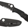 Spyderco Endura 4 - Black - Black Blade - Partially Serrated