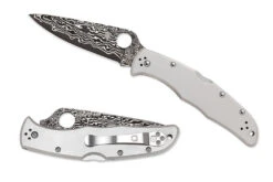 Spyderco Endura 4 - Titanium Handle - Damascus Blade