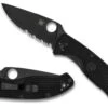 Spyderco Tenacious Lightweight - Black Blade - Partially Serrated