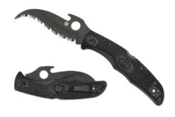 Spyderco Matriarch 2 Lightweight - Emerson Opening - Black Blade - Fully Serrated