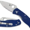 Spyderco Persistence Lightweight - Blue FRN - S35VN Blade - Partially Serrated