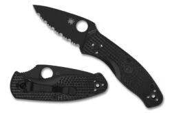 Spyderco Persistence Lightweight - Black Blade - Fully Serrated