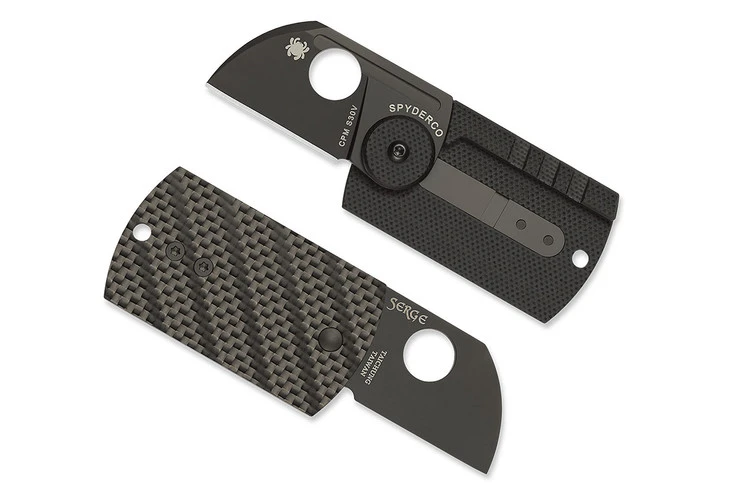 Spyderco Dog Tag Folder - Carbon Fiber 1 Spyderco Dog Tag Folder - Carbon Fiber