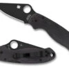 Spyderco Para 3 - Black G-10 - Black Blade