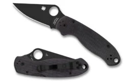 Spyderco Para 3 - Black G-10 - Black Blade