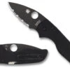Spyderco Lil' Native - Black G-10 - Black Blade - Serrated