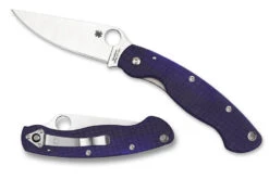 Spyderco Military Dark Blue G-10 - S110V Blade