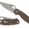 Spyderco Paramilitary 2 - Brown G-10 - CPM 15V - Sprint Run