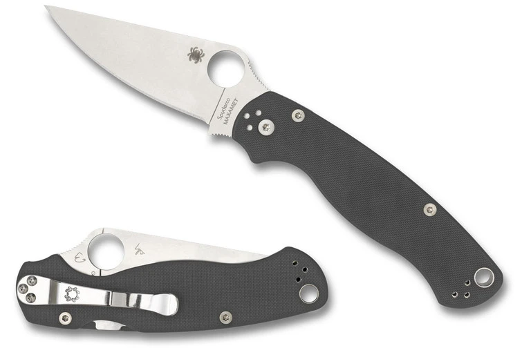 Spyderco Paramilitary 2 Dark Gray G-10 - Maxamet Blade 1 Spyderco Paramilitary 2 Dark Gray G-10 - Maxamet Blade