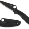 Spyderco Pacific Salt 2 - Black Blade - Fully Serrated