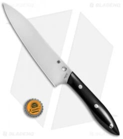 Spyderco 7" Chef's Knife Black Corian K12P -Spyderco Spyderco 7in Chefs Black Corian K12P BHQ 50842 jr bottlecap