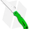 Spyderco Atlantic Salt Folding Dive Knife Green FRN (3.69" Satin LC200N)