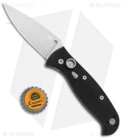 Spyderco Autonomy 2 Automatic Knife Black G-10 (3.5" Satin) C165GP2 -Spyderco Spyderco Autonomy 2 Auto Black G 10 Satin BHQ 80844 jr bottlecap