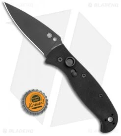 Spyderco Autonomy 2 Automatic Knife Black G-10 (3.5" Black LC200N) C165GPBBK2 -Spyderco Spyderco Autonomy 2 Automatic Black G 10 Black C165GPBBK2 BHQ 116292 jr bottlecap