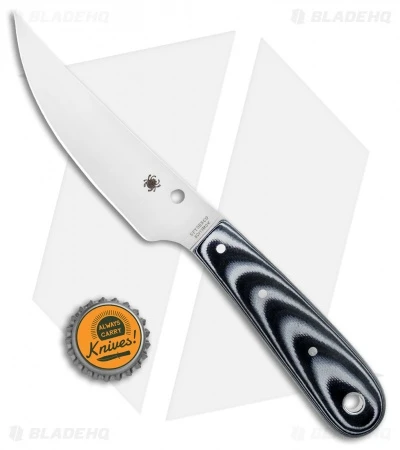 Spyderco Bow River Fixed Blade Knife Black/Gray G-10 (4.4" Satin) FB46GP 4 Spyderco Bow River Fixed Blade Knife Black/Gray G-10 (4.4" Satin) FB46GP - Image 4