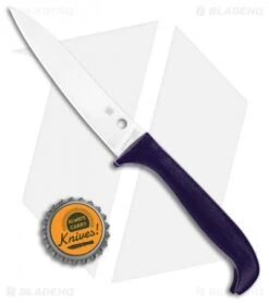 Spyderco Counter Puppy Kitchen Knife Purple (3.4" Satin) K20PPR -Spyderco Spyderco Counter Puppy Kitchen Purple Satin K20PPR BHQ 102061 jr bottlecap