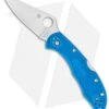 Spyderco Delica 4 Knife Flat-Ground Blue FRN (2.88" Satin) C11FPBL