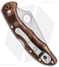 Spyderco Delica 4 Knife Flat Ground Zome Desert Camo (2.88" Satin) C11ZFPDCMO -Spyderco Spyderco Delica 4 Flat Ground Desert Camo Satin C11ZFPDCMO BHQ 87945 jr side