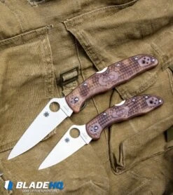 Spyderco Delica 4 Knife Flat Ground Zome Desert Camo (2.88" Satin) C11ZFPDCMO -Spyderco Spyderco Delica 4 Knife Flat Ground Zome Desert Camo BHQ87945 kp olive bag web