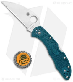 Spyderco Delica 4 Lightweight Wharncliffe Knife Blue FRN (2.9" Satin) C11FPWK390 -Spyderco Spyderco Delica 4 Lightweight Wharncliffe Blue FRN Satin C11FPWK390 BHQ 121023 jr bottlecap