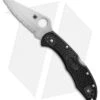 Spyderco Delica 4 Knife Black FRN Folder (2.88" Satin Full Serr) C11SBK