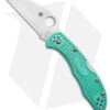 Spyderco Delica 4 Lightweight Wharncliffe Knife Teal FRN (2.9" Satin) C11FPWCTL