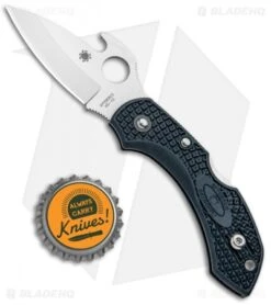 Spyderco Dragonfly 2 Knife W/ Emerson Opener Dark Gray (2.28" Satin) C28PGYW2 -Spyderco Spyderco Dragonfly 2 Emerson Opener Dark Blue FRN Satin C28PGYW2 BHQ 97438 jr bottlecap 2