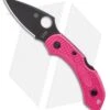 Spyderco Dragonfly 2 Pink Lightweight Lockback Knife Pink FRN (2.3" Black)