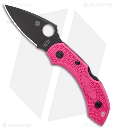 Spyderco Dragonfly 2 Pink Lightweight Lockback Knife Pink FRN (2.3" Black) 1 Spyderco Dragonfly 2 Pink Lightweight Lockback Knife Pink FRN (2.3" Black)