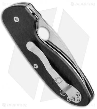 Spyderco Efficient Liner Lock Knife Black G-10 (3" Satin) C216GP 3 Spyderco Efficient Liner Lock Knife Black G-10 (3" Satin) C216GP - Image 3