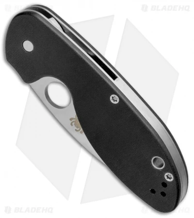 Spyderco Efficient Liner Lock Knife Black G-10 (3" Satin) C216GP 2 Spyderco Efficient Liner Lock Knife Black G-10 (3" Satin) C216GP - Image 2