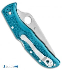 Spyderco Endela Lightweight Blue FRN Knife (3.41" Satin K390) C243FPK390 -Spyderco Spyderco Endela Lightweight Blue FRN Knife 3