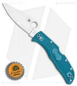 Spyderco Endela Lightweight Blue FRN Knife (3.41" Satin K390) C243FPK390 -Spyderco Spyderco Endela Lightweight Blue FRN Knife 3.41 Satin K390 C243FPK390 BHQ 116279 LS Bottlecap