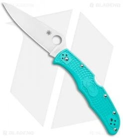 Spyderco Endura 4 Knife Flat Ground Tantalizing Teal FRN (3.75" Satin)