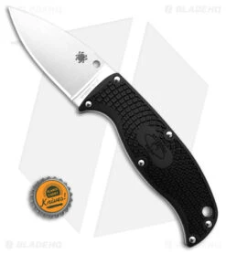 Spyderco Enuff Leaf Fixed Blade Knife (2.75" Satin) FB31PBK -Spyderco Spyderco Enuff Leaf FB 2in Satin BHQ 14707 td size