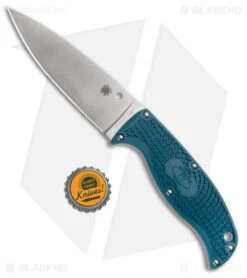 Spyderco Enuff Leaf Fixed Blade Knife Blue FRN (3.95" Satin K390) FB31PBL2K390 7 Spyderco Enuff Leaf Fixed Blade Knife Blue FRN (3.95" Satin K390) FB31PBL2K390 -Spyderco Spyderco Enuff Leaf Fixed Blade Knife Blue FRN Satin K390 FB31PBL2K390 BHQ 179358 kc bottlecap