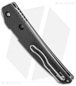 Spyderco Ikuchi Compression Lock Knife Carbon Fiber (3.26" Satin) -Spyderco Spyderco Ikuchi Compression Lock Satin C242CFP BHQ 93649 jr side