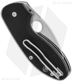 Spyderco Insistent Liner Lock Knife Black G-10 (2.48" Satin) C246GP -Spyderco Spyderco Insistent LL Black G 10 Satin C246GP BHQ 97439 jr side