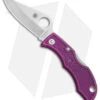Spyderco Ladybug 3 Knife Purple FRN (1.94" Satin) LPRP3